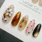 Handmade Press On Amber Ink Bloom Nails Gel Acrylic Nails 4for3 Timed Offer