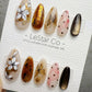 Handmade Press On Amber Ink Bloom Nails Gel Acrylic Nails 4for3 Timed Offer
