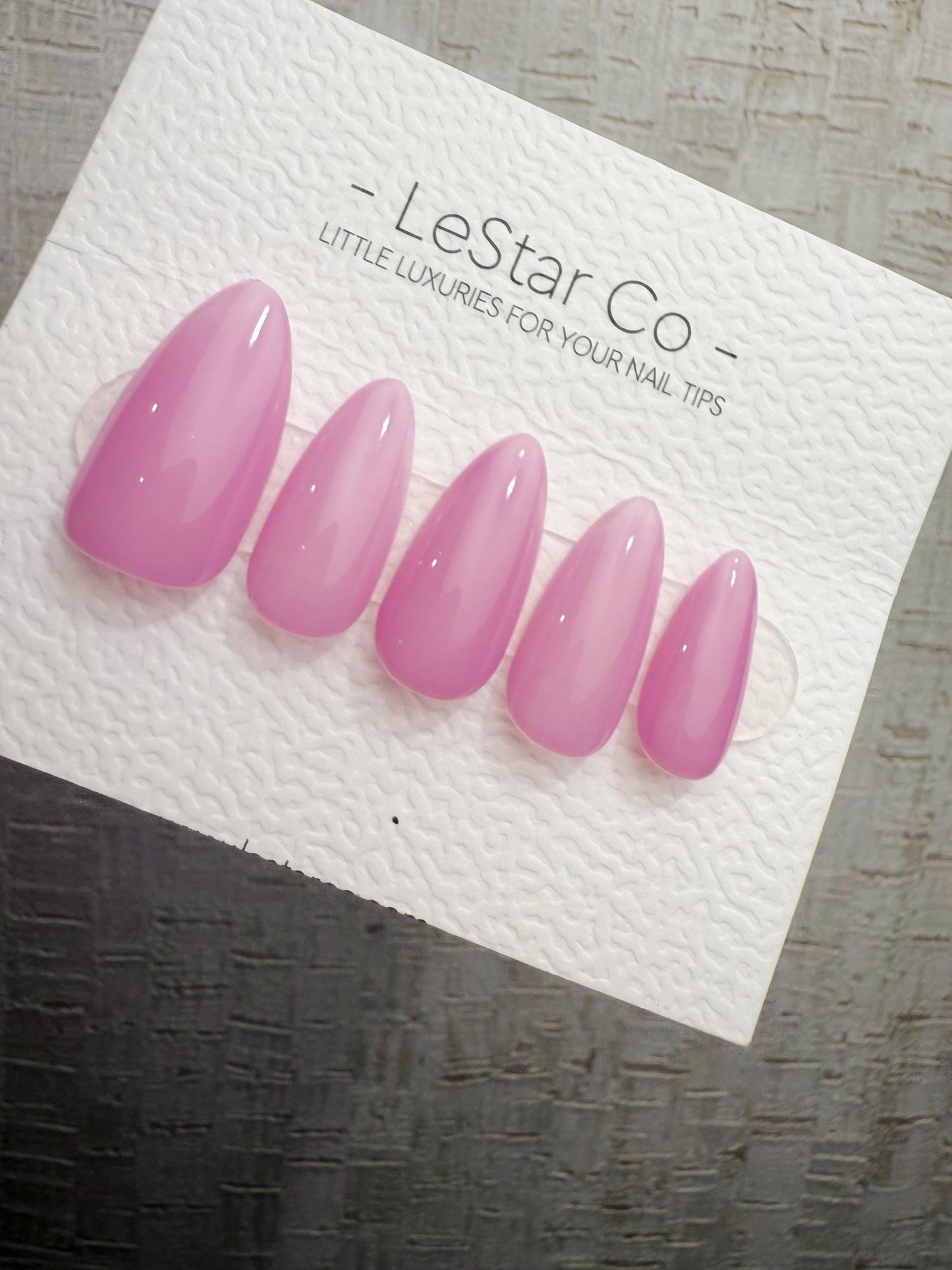 Handmade Press On Soft Candy Pink Gel Nails 4for3 Timed Offer