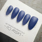 Handmade Press On Soft Ocean Mist Blue Gel Nails 4for3 Timed Offer