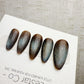 Handmade Press On Cobalt Smoke Cat Eye Gel Nails 4for3 Timed Offer