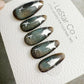 Handmade Press On Cobalt Smoke Star Cat Eye Gel Nails 4for3 Timed Offer