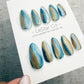 Handmade Press On Ocean Alloy Flow Gel Acrylic Nails 4for3 Timed Offer