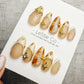 Handmade Press On Golden Milk Marble Gel Acrylic Nails 4for3 Timed Offer