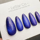 Handmade Press On Midnight Sapphire Dust Cat Eye Cat Eye Gel Acrylic Nails 4for3 Timed Offer