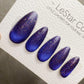 Handmade Press On Midnight Sapphire Dust Cat Eye Cat Eye Gel Acrylic Nails 4for3 Timed Offer