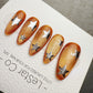 Handmade Press On Sunflare Stardust Cat Eye Gel Acrylic Nails 4for3 Timed Offer