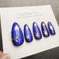 Handmade Press On Midnight Starfield Cat Eye Gel Acrylic Nails 4for3 Timed Offer