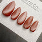 Handmade Press On Copper Flake Glow Cat Eye Gel Acrylic Nails 4for3 Timed Offer
