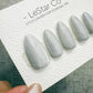 Handmade Press On Frozen Ash Glow Cat Eye Gel Acrylic Nails 4for3 Timed Offer