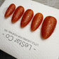 Handmade Press On Amber Candy Flake Gel Acrylic Nails 4for3 Timed Offer