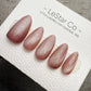 Handmade Press On Dusty Rose Cat Eye Gel Acrylic Nails 4for3 Timed Offer