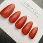 Handmade Press On Blood Orange Tint Gel Acrylic Nails 4for3 Timed Offer