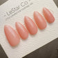 Handmade Press On Peach Milk Sparkle Gel Acrylic Nails 4for3 Timed Offer