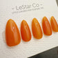 Handmade Press On Orange Sorbet Gel Acrylic Nails 4for3 Timed Offer