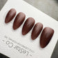 Timed Offer 4 For 3) Handmade Press On Smoky Mocha Gel Acrylic Nails
