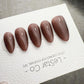 Timed Offer 4 For 3) Handmade Press On Smoky Mocha Gel Acrylic Nails