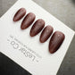 Timed Offer 4 For 3) Handmade Press On Smoky Mocha Gel Acrylic Nails