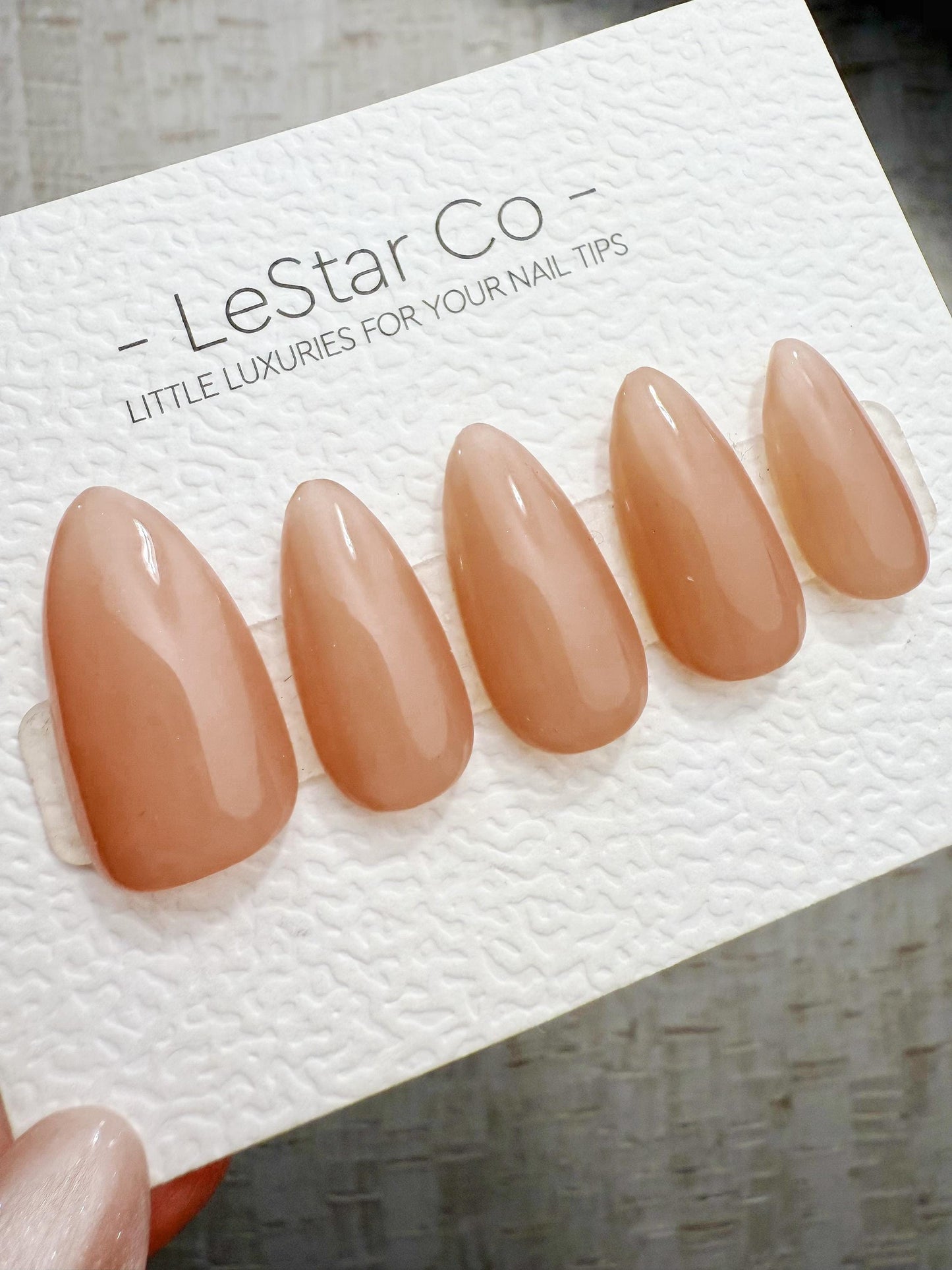 Timed Offer 4 For 3) Handmade Press On Nude Petal Gel Acrylic Nails