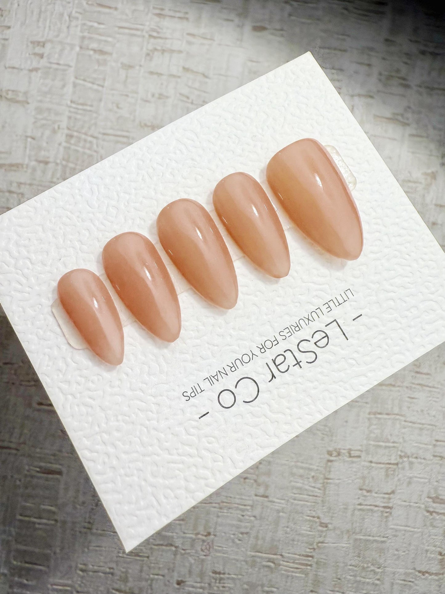 Timed Offer 4 For 3) Handmade Press On Nude Petal Gel Acrylic Nails