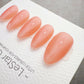Timed Offer 4 For 3) Handmade Press On Coral Jelly Gel Acrylic Nails