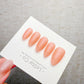 Timed Offer 4 For 3) Handmade Press On Coral Jelly Gel Acrylic Nails