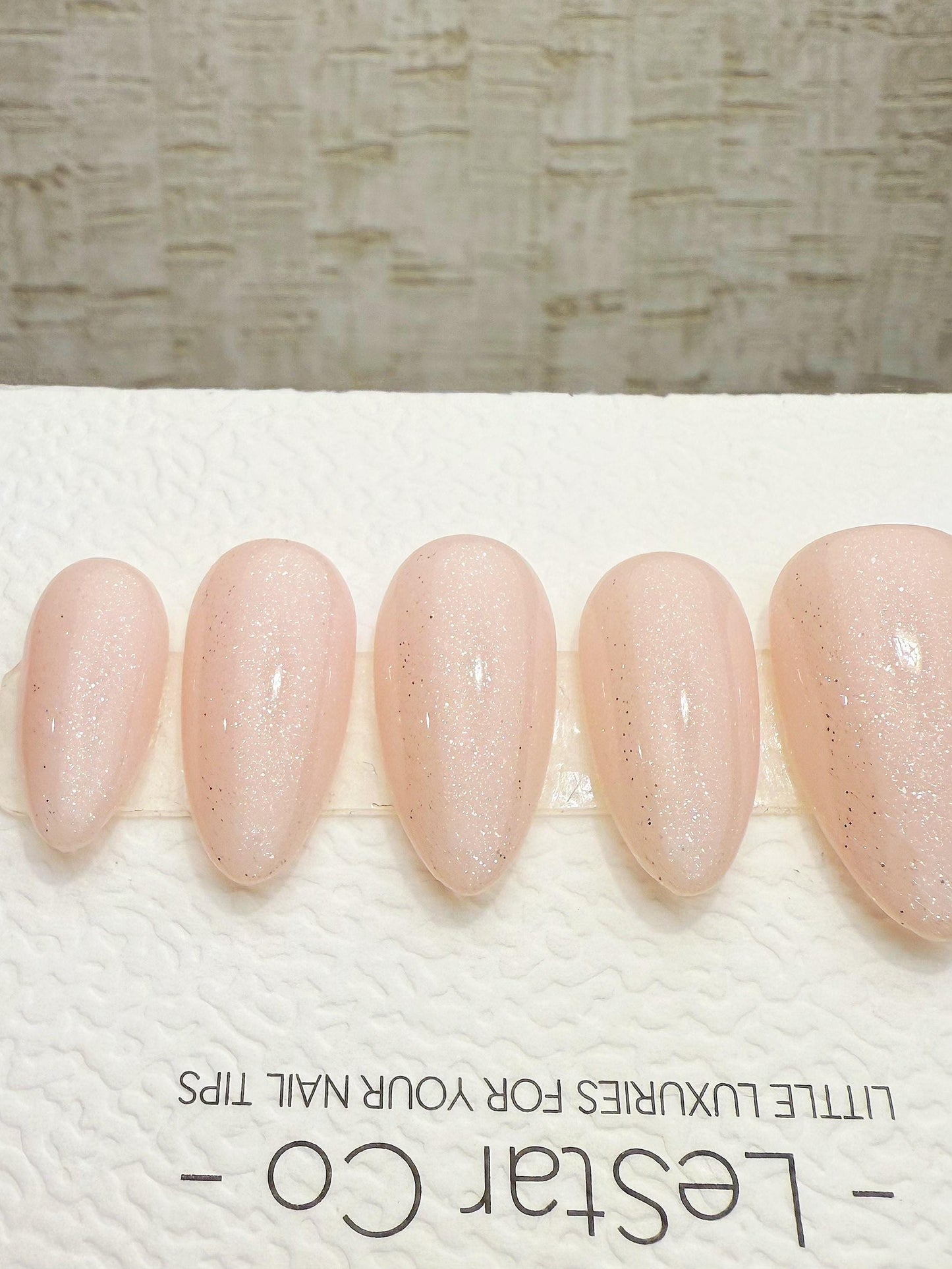 Timed Offer 4 For 3) Handmade Press On Fairy Dust Gel Acrylic Nails
