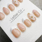 Handmade Press On Blush Petal French Gel Acrylic Nails 4for3 Timed Offer