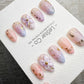 Handmade Press On Lavender Fairy Dust Gel Nails 4for3 Timed Offer