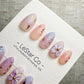 Handmade Press On Lavender Fairy Dust Gel Nails 4for3 Timed Offer
