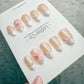 Handmade Press On Creamy Bloom Tips Gel Acrylic Nails 4for3 Timed Offer