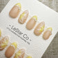 Handmade Press On Soft Yellow Petal French Gel Acrylic Nails 4for3 Timed Offer