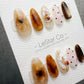 Handmade Press On Amber Dessert Nails Gel Acrylic Nails 4for3 Timed Offer
