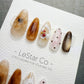 Handmade Press On Amber Dessert Nails Gel Acrylic Nails 4for3 Timed Offer
