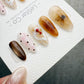 Handmade Press On Amber Dessert Nails Gel Acrylic Nails 4for3 Timed Offer