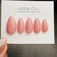 Timed Offer 4 For 3) Handmade Press On Sakura Glow Gel Acrylic Nails