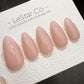 Timed Offer 4 For 3) Handmade Press On Blush Veil Gel Acrylic Nails