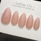 Timed Offer 4 For 3) Handmade Press On Blush Veil Gel Acrylic Nails