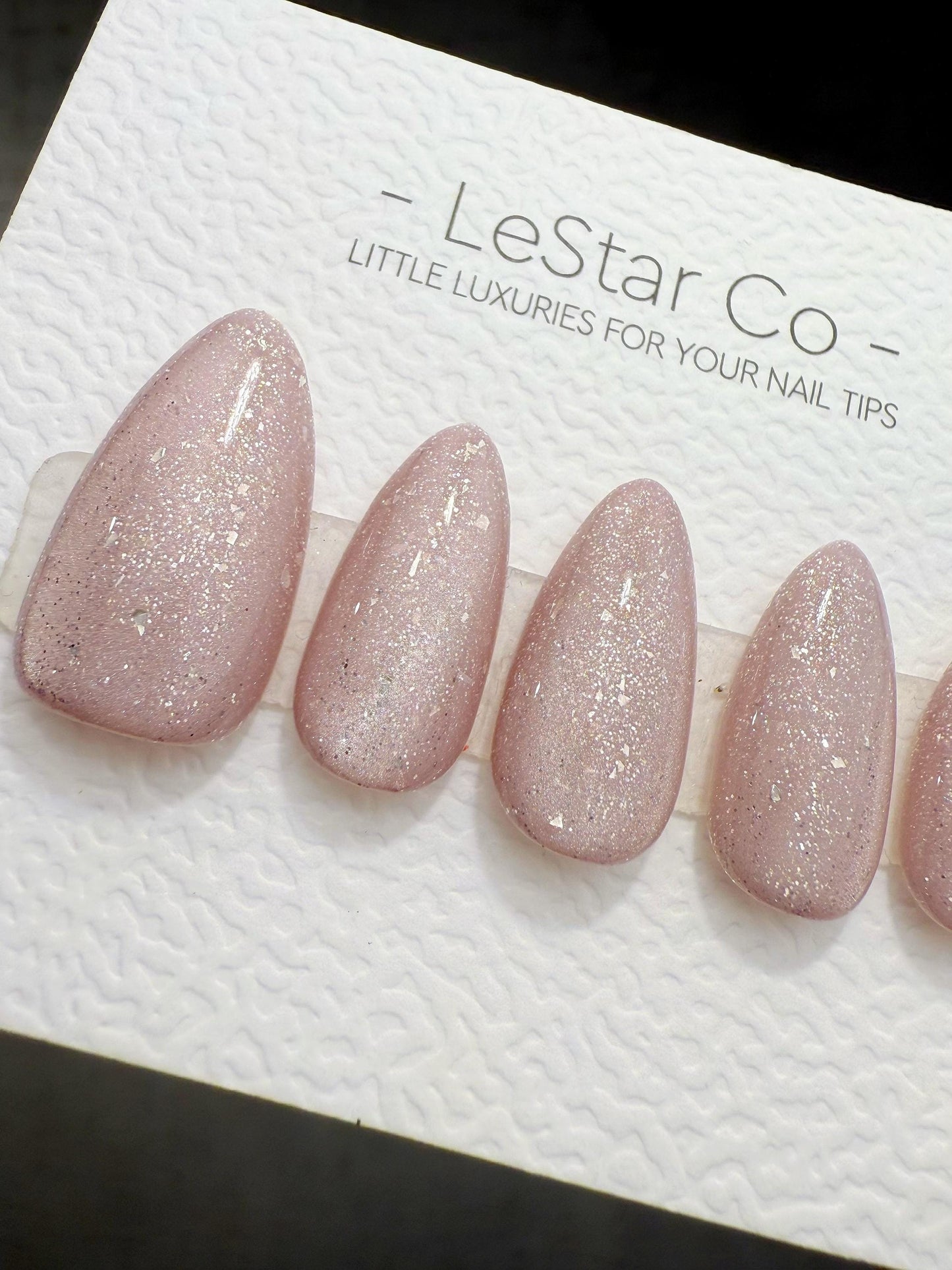 Timed Offer 4 For 3) Handmade Press On Crystal purple Gel Acrylic Nails