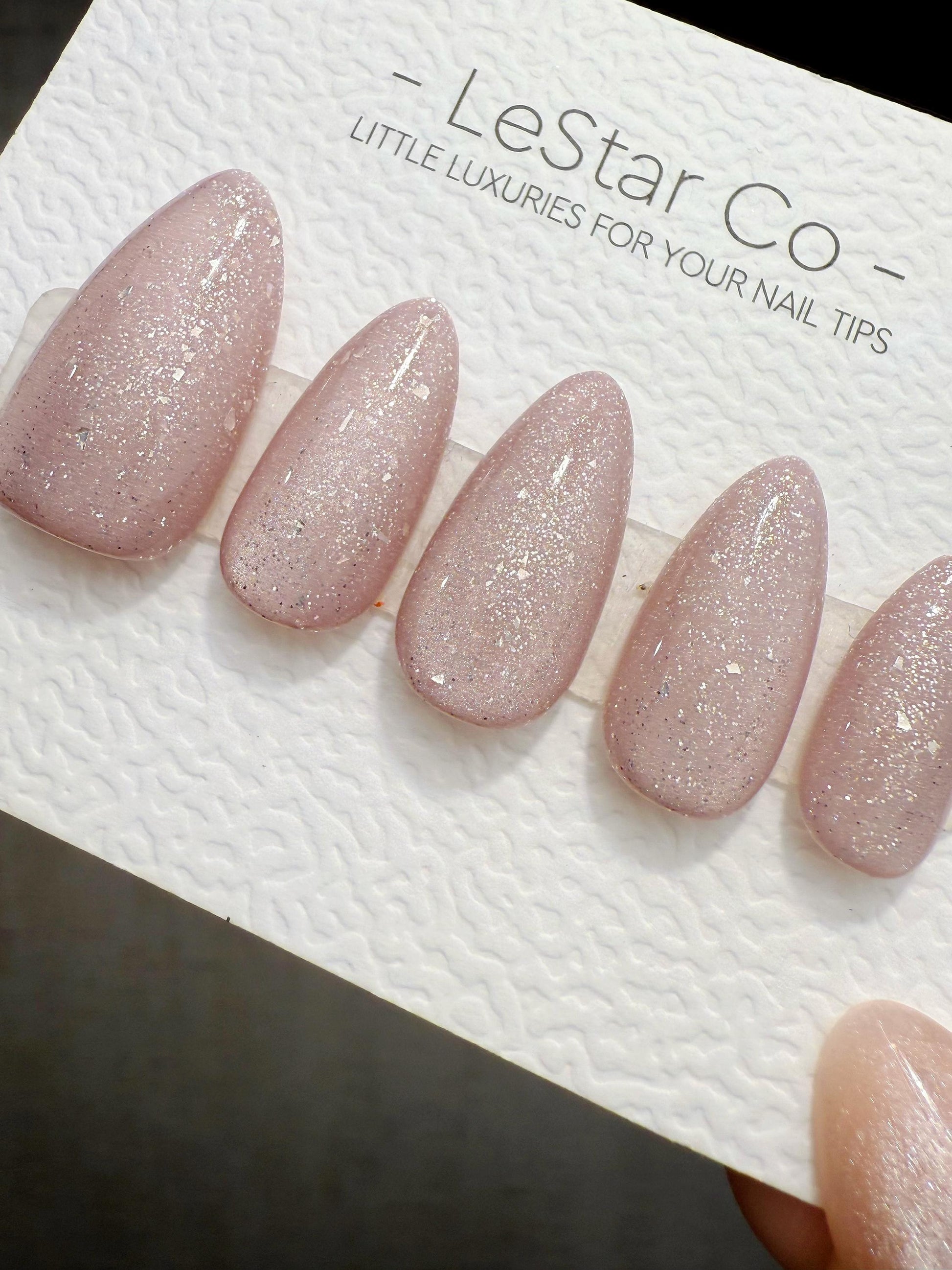 Timed Offer 4 For 3) Handmade Press On Crystal purple Gel Acrylic Nails