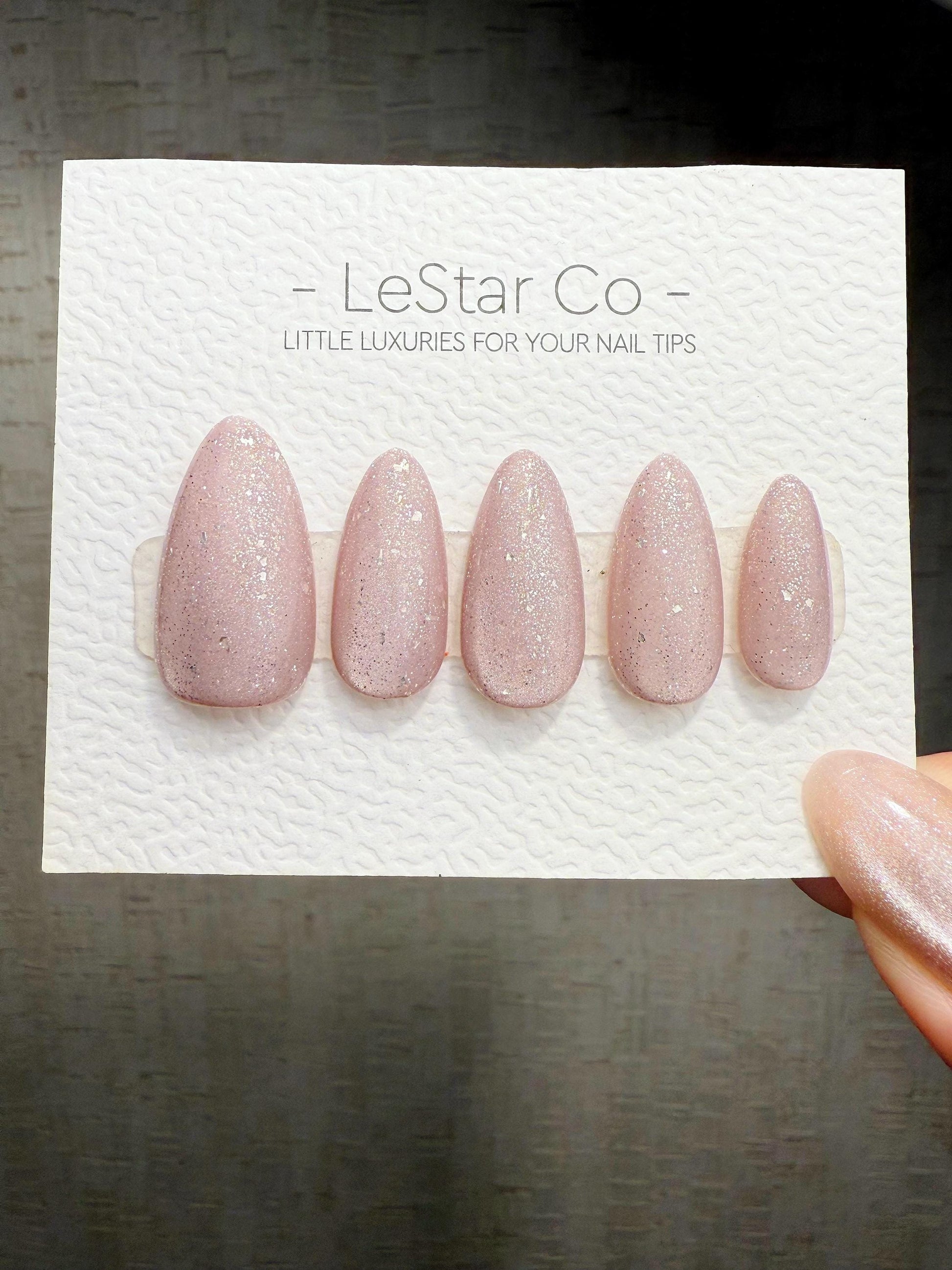 Timed Offer 4 For 3) Handmade Press On Crystal purple Gel Acrylic Nails