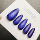 Handmade Press On Midnight Sapphire Dust Cat Eye Cat Eye Gel Acrylic Nails 4for3 Timed Offer