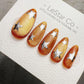 Handmade Press On Sunflare Stardust Cat Eye Gel Acrylic Nails 4for3 Timed Offer