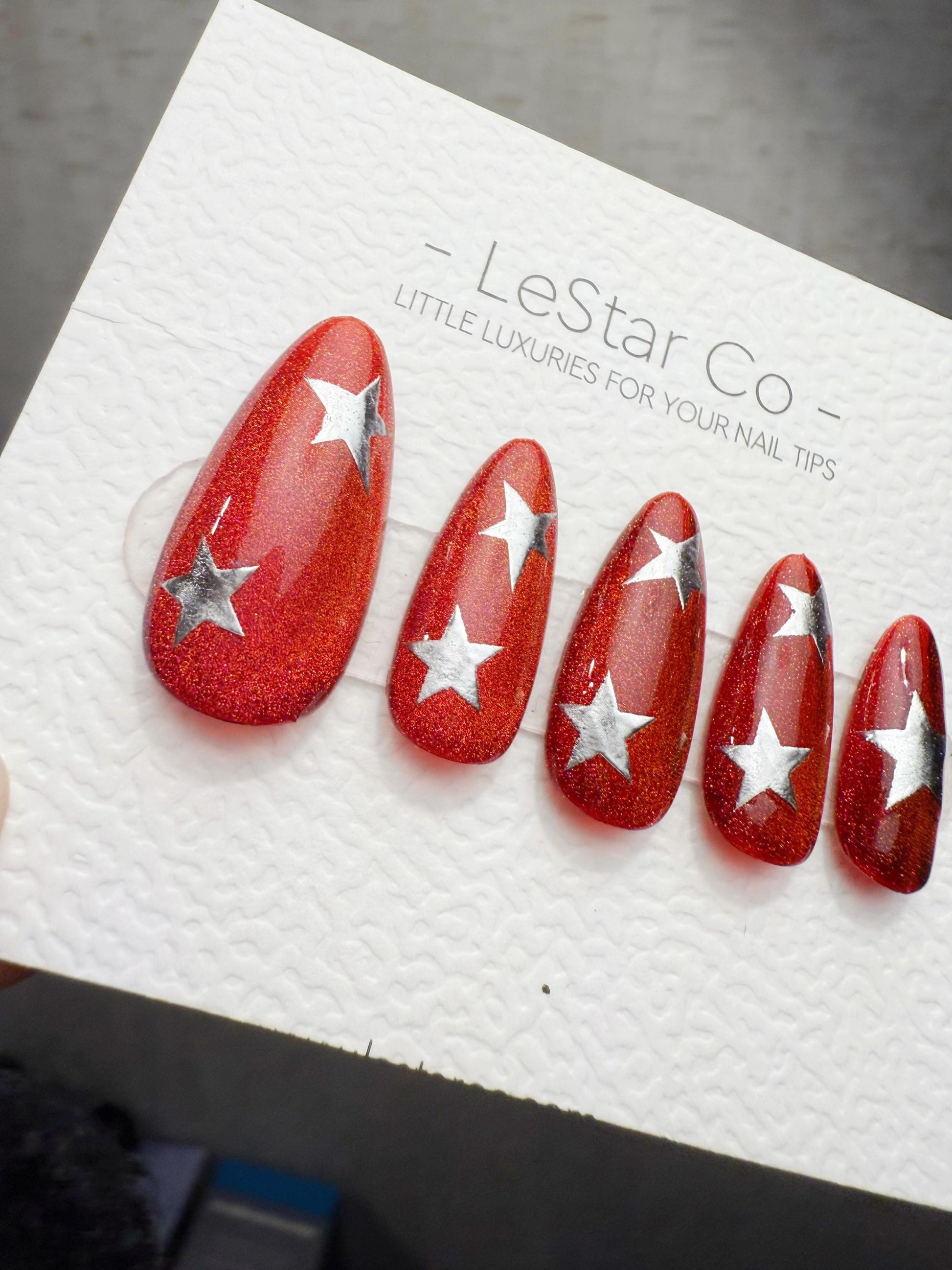 Timed Offer 4 For 3) Handmade Press On Retro Pop Star Gel Nails