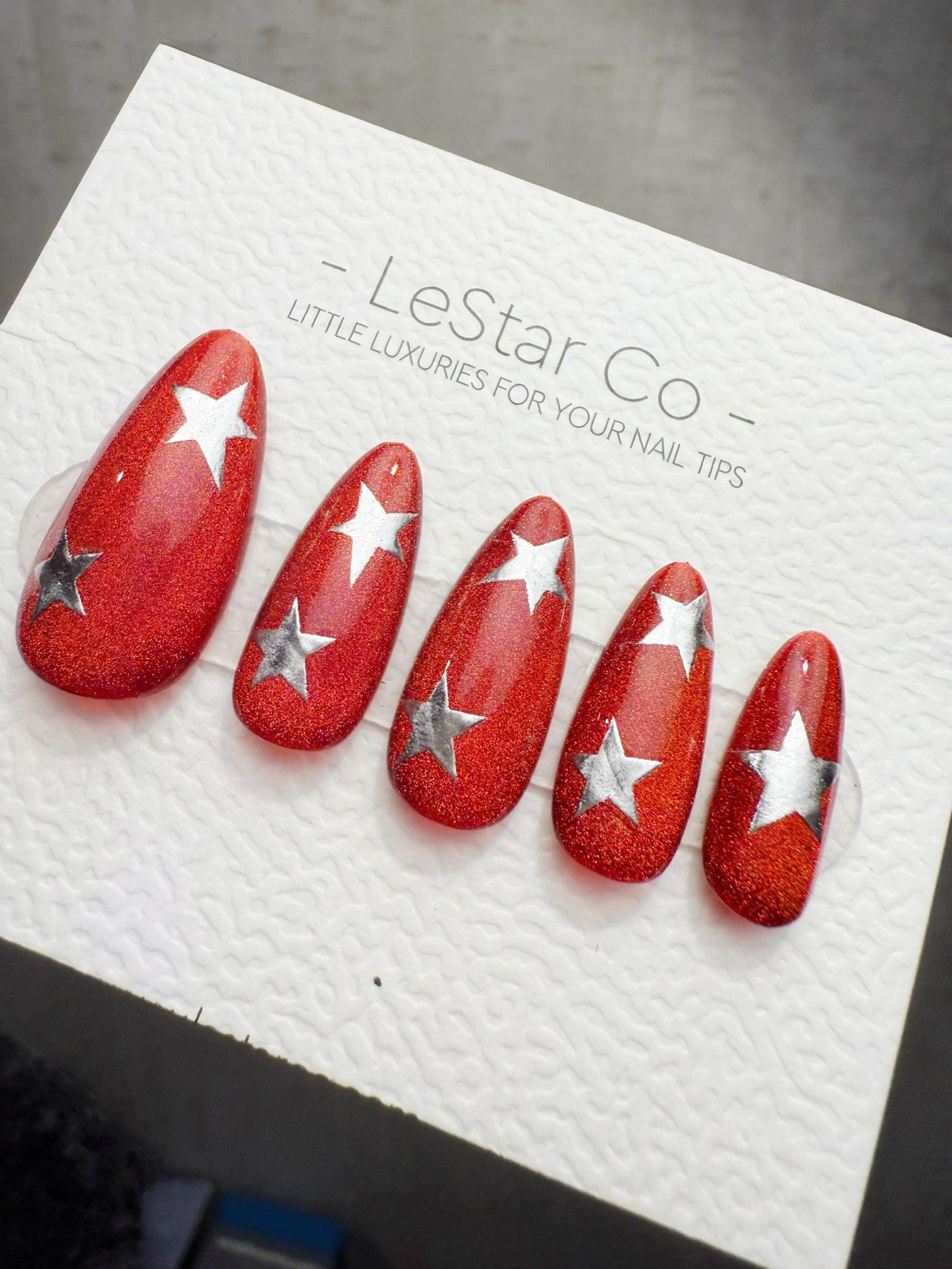 Timed Offer 4 For 3) Handmade Press On Retro Pop Star Gel Nails