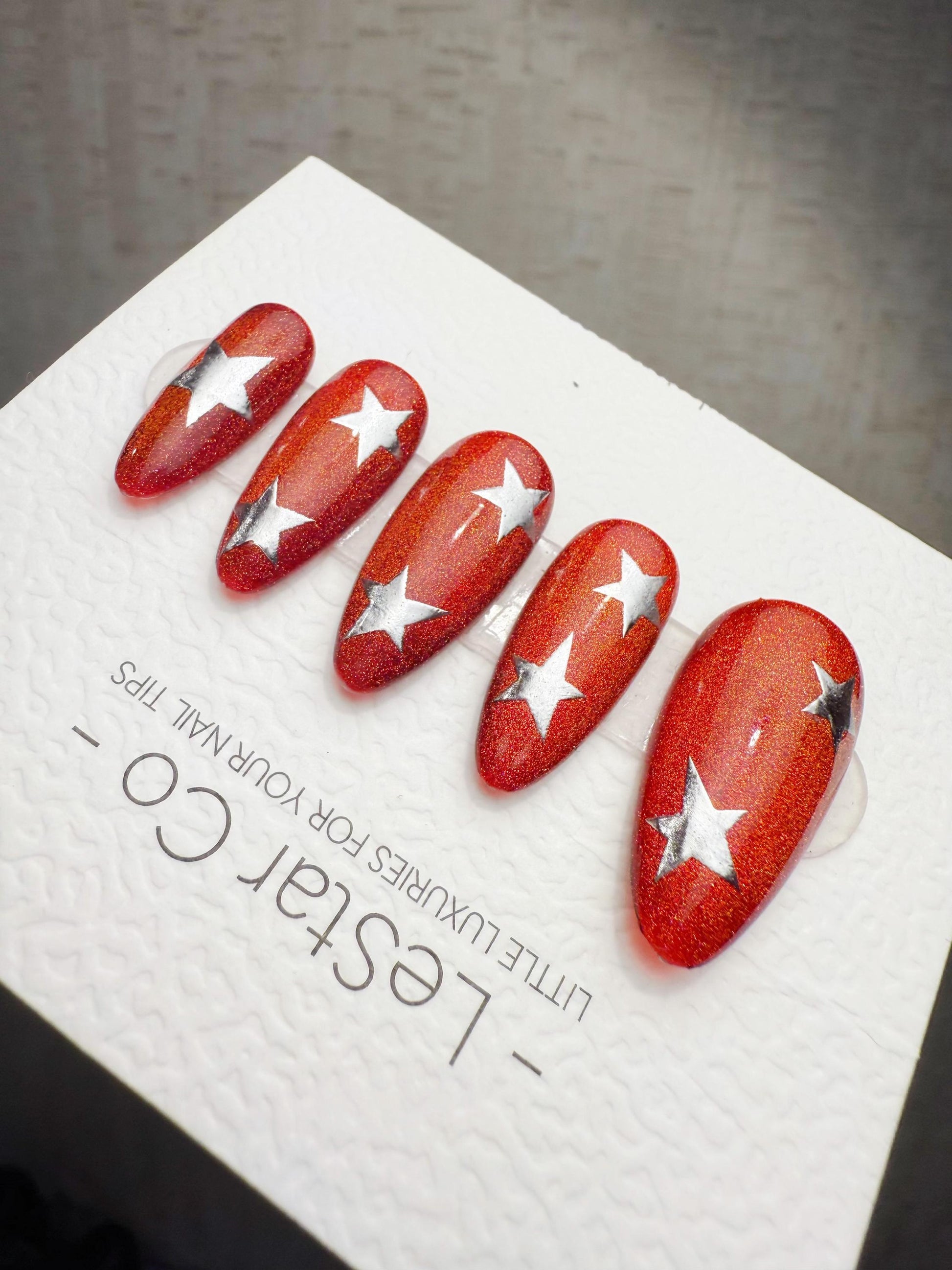 Timed Offer 4 For 3) Handmade Press On Retro Pop Star Gel Nails