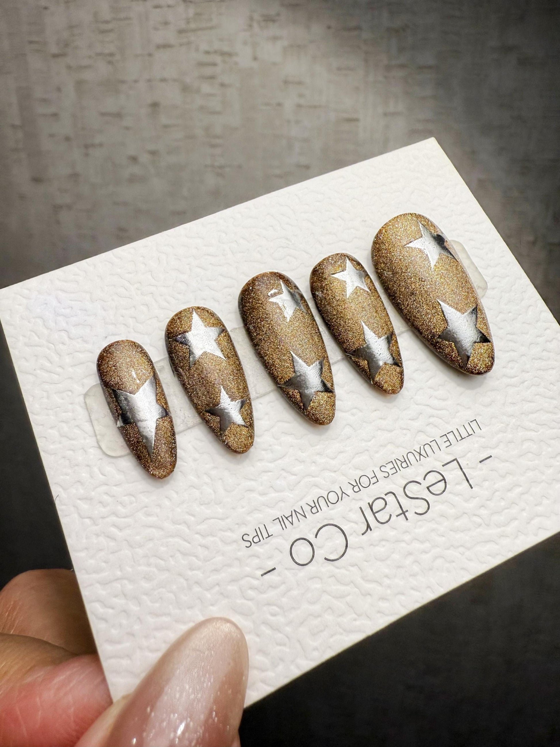 Timed Offer 4 For 3) Handmade Press On Vintage Hollywood Gel Nails