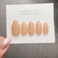 Timed Offer 4 For 3) Handmade Press On Bare Blush Gel Acrylic Nails