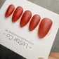 Handmade Press On Blood Orange Tint Gel Acrylic Nails 4for3 Timed Offer