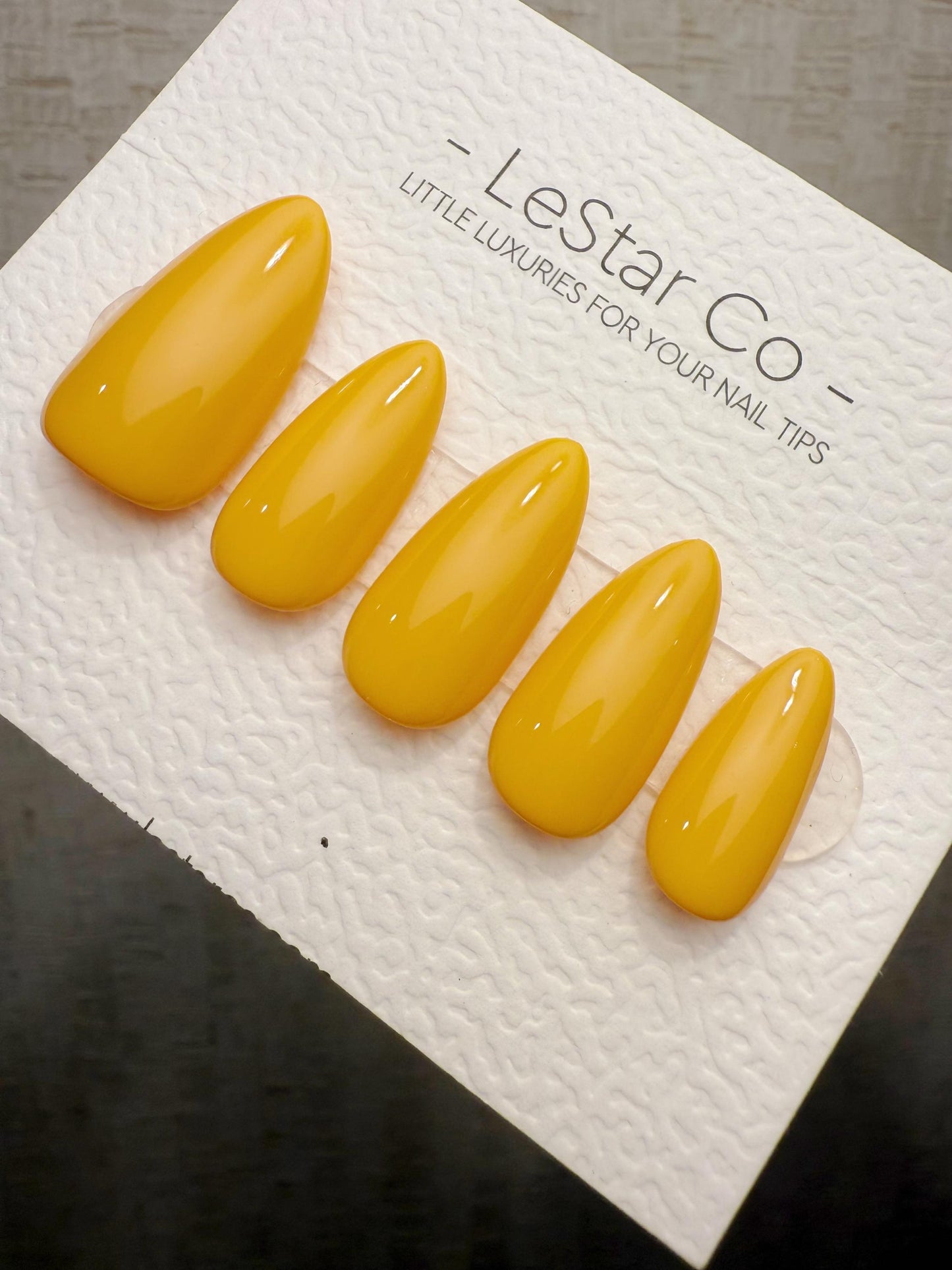 Handmade Press On Mango Glow Gel Acrylic Nails 4for3 Timed Offer